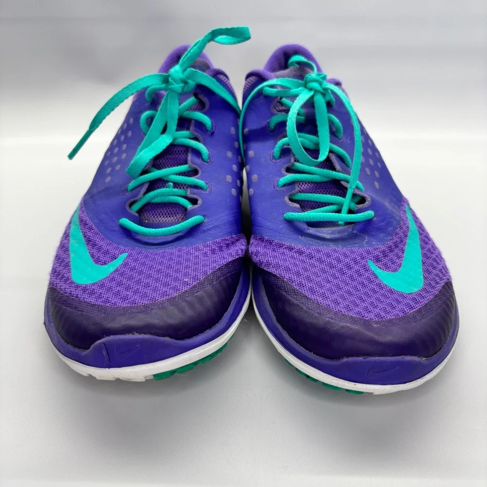 Nike‎ FS Lite Run 2 Womens 8.5 Purple Teal Running Shoes 684667-500